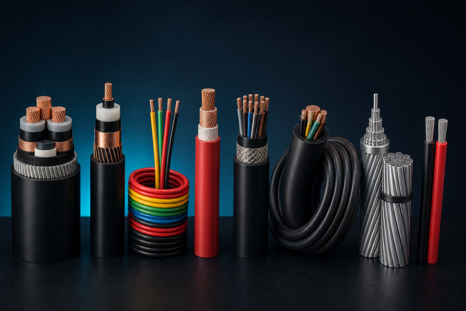 HUIKECABLE portfolio of power, building, fire-resistant, control, rubber, overhead and solar cables